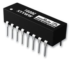 1600C - MURATA POWER SOLUTIONS - 1600C - Telecom Transformer, Quad Data-bus Isolators, 1:1, 500 V, Through Hole