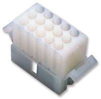 03-09-2021 - MOLEX - 03-09-2021 - Connector Housing, Standard Mounting Ears, Standard .093" 1545 Series, Plug, 2 Ways, 6.3 mm
