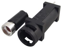 FX0456 - BULGIN / PARTNER STOCK - FX0456 - Cartridge Fuse Holder, 1Fuse, Pin, 10A, 250VAC, 250VDC, 5mm x 20mm