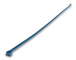 111-00829 MCT30R-PA66MD-BU - HELLERMANNTYTON - 111-00829 MCT30R-PA66MD-BU - Cable Tie, Nylon 6.6 (Polyamide 6.6), Blue, 150 mm, 3.5 mm, 35 mm, 30 lb