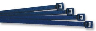 111-01136 MCT120R-PA66MD-BU - HELLERMANNTYTON - 111-01136 MCT120R-PA66MD-BU - Cable Tie, Metal Content, Nylon 6.6 (Polyamide 6.6), Blue, 380 mm, 7.6 mm, 100 mm, 120 lb