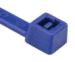 111-00830 MCT50R-PA66MD-BU - HELLERMANNTYTON - 111-00830 MCT50R-PA66MD-BU - Cable Tie, Nylon 6.6 (Polyamide 6.6), Blue, 200 mm, 4.6 mm, 50 mm, 50 lb