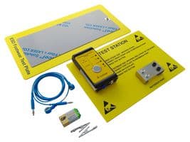 093-0019 - MULTICOMP PRO - 093-0019 - Test Station Kit, 9V, ±10 %, 5°C to 49°C, Wrist Strap and Footwear Tester, ESD Footwear Test Plate