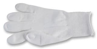 109-0920 - MULTICOMP PRO - 109-0920 - Glove, ESD PU Tip, Pack of 10, White, PU (Polyurethane), Size S, Knit Wrist