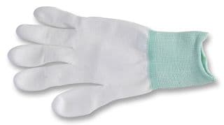 109-0917 - MULTICOMP PRO - 109-0917 - Glove, ESD PU Tip, Pack of 10, White, PU (Polyurethane), Size M, Knit Wrist