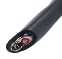 2461C BK005 - ALPHA WIRE - 2461C BK005 - Multicore Cable, Control, Screened, 2 Core, 22 AWG, 100 ft, 30.5 m