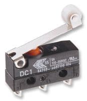 DC1C-L1RC - CHERRY - DC1C-L1RC - Microswitch, Snap Action, SPDT, Quick Connect, Solder