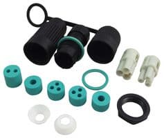 THR.384.S3A - HYLEC - THR.384.S3A - Circular Connector, Sealed Circular Connector, TH384 Series, Cable Mount Plug, 3 Contacts