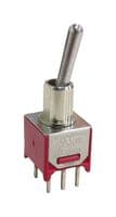 2MD2T2B2M2RE - MULTICOMP PRO - 2MD2T2B2M2RE - Toggle Switch, On-(On), DPDT, Non Illuminated, 2M, Panel Mount, 100 mA