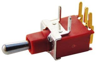 2AS4T2A1M6RE - MULTICOMP PRO - 2AS4T2A1M6RE - Toggle Switch, (On)-Off-(On), SPDT, Non Illuminated, 2AS4, Through Hole, 100 mA