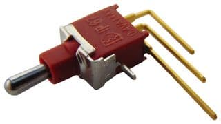 2AS4T2A1M7RE - MULTICOMP PRO - 2AS4T2A1M7RE - Toggle Switch, (On)-Off-(On), SPDT, Non Illuminated, 2AS4, Through Hole, 100 mA
