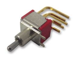 1MD6T2B4M7RE - MULTICOMP PRO - 1MD6T2B4M7RE - Toggle Switch, On-On-On, DPDT, Non Illuminated, 1M, Through Hole, 100 mA