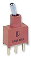 1AS2T2B4M2RE - MULTICOMP PRO - 1AS2T2B4M2RE - Toggle Switch, On-(On), SPDT, Non Illuminated, 1AS2, Through Hole, 100 mA