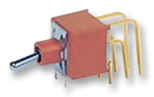 1AD3T2B4M7RE - MULTICOMP PRO - 1AD3T2B4M7RE - Toggle Switch, On-Off-On, DPDT, Non Illuminated, Through Hole, 100 mA
