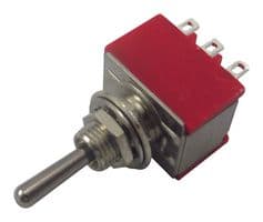 1M33T1B5M1QE - MULTICOMP PRO - 1M33T1B5M1QE - Toggle Switch, On-Off-On, 3PDT, Non Illuminated, 1M, Panel Mount, 5 A