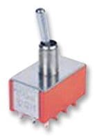 1M42T1B5M1QE - MULTICOMP PRO - 1M42T1B5M1QE - Toggle Switch, On-(On), 4PDT, Non Illuminated, 1M, Panel Mount, 5 A