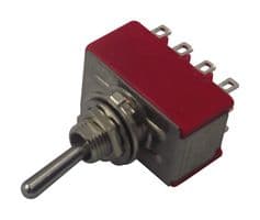1M41T1B5M1QE - MULTICOMP PRO - 1M41T1B5M1QE - Toggle Switch, On-On, 4PDT, Non Illuminated, 1M, Panel Mount, 5 A