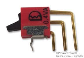 4UD1R202M7RN - MULTICOMP PRO - 4UD1R202M7RN - Rocker Switch, On-On, DPDT, Non Illuminated, Through Hole, Black, 4U