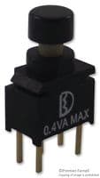 P8US8WR2C2M2RES - MULTICOMP PRO - P8US8WR2C2M2RES - Pushbutton Switch, SPDT, On-(On), Round, Black