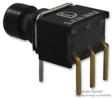 P8US8WR2C2M6RES - MULTICOMP PRO - P8US8WR2C2M6RES - Pushbutton Switch, SPDT, On-(On), Round, Black