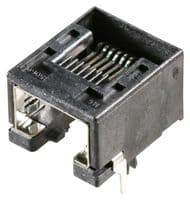 95540-2881 - MOLEX / PARTNER STOCK - 95540-2881 - Modular Connector, RJ45 Jack, 1 x 1 (Port), 8P8C, Cat3, Through Hole Mount