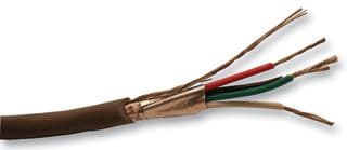 1294C SL005 - ALPHA WIRE - 1294C SL005 - Multicore Cable, Control, Screened, 4 Core, 22 AWG, 0.357 mm², 100 ft, 30.5 m