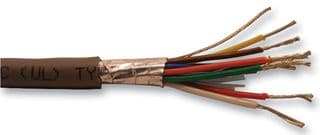 1299C SL005 - ALPHA WIRE - 1299C SL005 - Multicore Cable, Control, Screened, 9 Core, 22 AWG, 0.357 mm², 100 ft, 30.5 m
