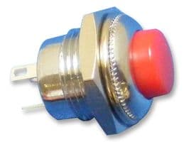 R13-502MC-05-R - MULTICOMP PRO - R13-502MC-05-R - Pushbutton Switch, 12.7 mm, SPDT, On-(On), Round Raised, Red