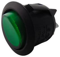 R13-244B-02-BG-0A - MULTICOMP PRO - R13-244B-02-BG-0A - Rocker Switch, On-Off, DPST, Illuminated, Panel Mount, Green, R13