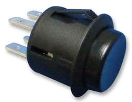 R13-527A-02-BB - MULTICOMP PRO - R13-527A-02-BB - Pushbutton Switch, 20.2 mm, DPST, Off-(On), Round Raised, Black