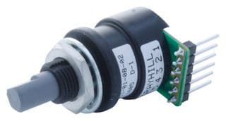 61C11-01-08-02 - GRAYHILL - 61C11-01-08-02 - Rotary Encoder, Optical, Incremental, 32 PPR, 32 Detents, Vertical, With Push Switch