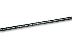 161-41001 SBPE1.5-PE-BK - HELLERMANNTYTON - 161-41001 SBPE1.5-PE-BK - Spiral Wrap, Zero Halogen, 0.059 ", 1.5 mm, Polyethylene, Black, 98 ft, 30 m
