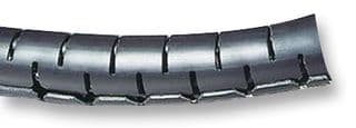 161-64102 HWPP8-PP-GY - HELLERMANNTYTON - 161-64102 HWPP8-PP-GY - Spiral Wrap, Helawrap, 0.315 ", 8 mm, Polypropylene, Grey, 82 ft, 25 m