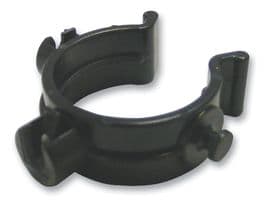 161-64002 HWCLIP08-PA66HIRHS-BK - HELLERMANNTYTON - 161-64002 HWCLIP08-PA66HIRHS-BK - Fastener, Helawrap Clip, Nylon 6.6 (Polyamide 6.6), Black