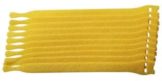 130-00016 TEXTIE M-PA66/PP-YE - HELLERMANNTYTON - 130-00016 TEXTIE M-PA66/PP-YE - Hook & Loop Fastener, 8 ", 200 mm, 0.5 ", 12.5 mm, Yellow