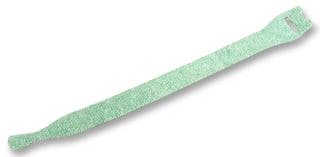 130-00017 TEXTIE M-PA66/PP-GN - HELLERMANNTYTON - 130-00017 TEXTIE M-PA66/PP-GN - Hook & Loop Fastener, 8 ", 200 mm, 0.5 ", 12.5 mm, Green