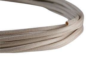 999-02893 GSS6.0 - HELLERMANNTYTON - 999-02893 GSS6.0 - Sleeving, Helaglass, Fireproof, Braided, Fibreglass / Silicone, Natural, 6 mm, 25 m, 82 ft