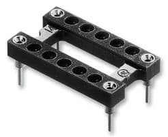 1107741 - ARIES - 1107741 - IC & Component Socket, 14 Contacts, DIP, 7.62 mm, Beryllium Copper