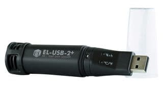 EL-USB-2+ - LASCAR - EL-USB-2+ - Data Logger, -35°C to 80°C Temp Range, 0 to 100%RH, Temperature, Humidity & Dew Point, 1 Channel