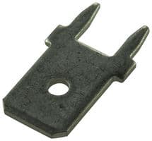 PC250-836LT - MULTICOMP PRO - PC250-836LT - PCB Terminal, 6.35mm x 0.81mm, 0.25" x 0.032", Brass, 1.3 mm, Tin, Multicomp Pro PCB Terminals