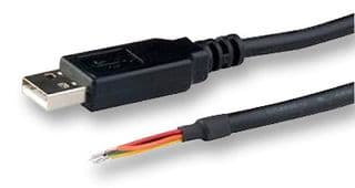 TTL-232R-3V3-WE - FTDI - TTL-232R-3V3-WE - Cable, USB to TTL, 3.3V, Wire-End, 1.8m