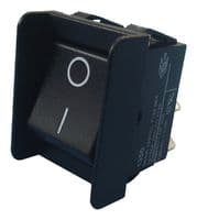C1350AGAAA - BULGIN / PARTNER STOCK - C1350AGAAA - Rocker Switch, Off-On, DPST, Non Illuminated, Panel Mount, Black, 1350 Series