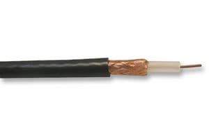 URM43.01100 - BELDEN - URM43.01100 - Coaxial Cable, URM43, 0.636 mm², Copper, 5 mm, 50 ohm, Black