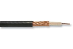 URM76.01100 - BELDEN - URM76.01100 - Coaxial Cable, URM76, Tinned Copper, 5 mm, 50 ohm, Black