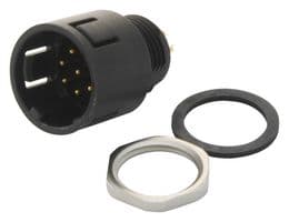 99-9127-00-08 - BINDER - 99-9127-00-08 - Circular Connector, Miniature Circular Connector, 720 Series, Panel Mount Plug, 8 Contacts