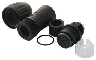 99-9134-02-12 - BINDER - 99-9134-02-12 - Circular Connector, Miniature Circular Connector, 720 Series, Cable Mount Receptacle, 12 Contacts