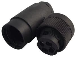 99-4222-14-04 - BINDER - 99-4222-14-04 - Circular Connector, Miniature Circular Connector, 693 Series, Cable Mount Receptacle, 4 Contacts