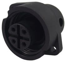 09-4224-00-04 - BINDER - 09-4224-00-04 - Circular Connector, Miniature Circular Connector, 693 Series, Panel Mount Receptacle, 4 Contacts