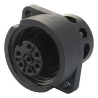 09-4220-00-07 - BINDER - 09-4220-00-07 - Circular Connector, Miniature Circular Connector, 693 Series, Panel Mount Receptacle, 7 Contacts