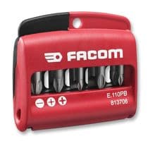 E.110PB - FACOM - E.110PB - Bit Set, Slotted, Phillips, Pozidrive, 10 Piece
